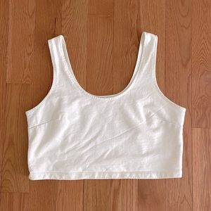 NLT white crop top